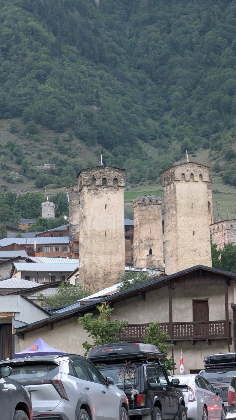 Svan towers in Mestia